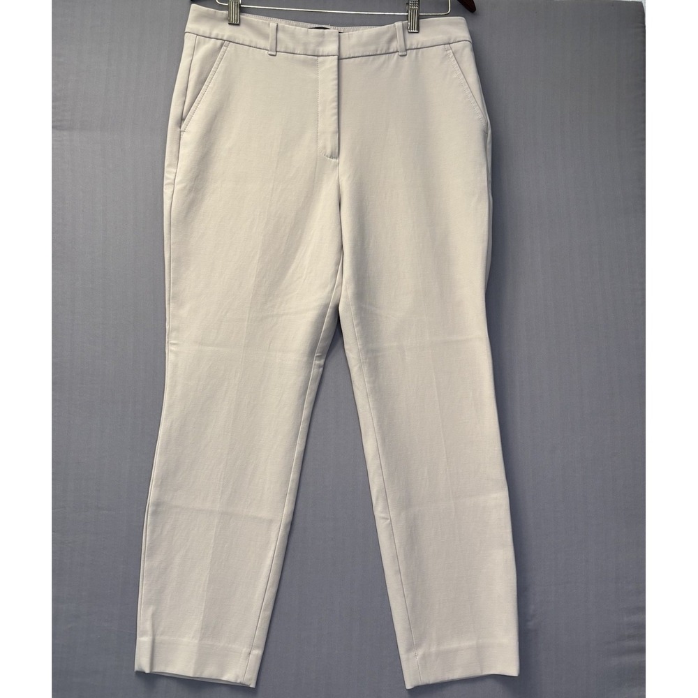 White House Black Market Slim Ankle Comfort Stretch Pants Womens 12 Tan Beige